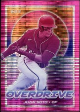 2021 Panini Chronicles Juan Soto #13 Overdrive Pink Pulsar