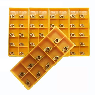 50 PCS DCMT21.51 DCMT070204 Carbide Inserts Lathe Turning Tool Coated CNC