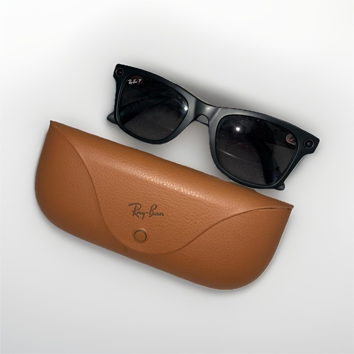 Black RayBan Wayfarer! Lightly used. Ray-Ban RB2140 Wayfarer Black Polarized Prescription  main image 2