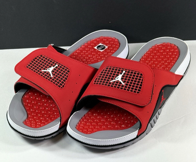 Men's Jordan Hydro IV Retro /Men's / Fire Red-White-Black (532225