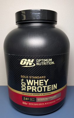Optimum Nutrition Gold Standard Whey Protein 5lb Extreme Milk Chocolate EXP 4/27