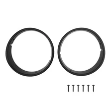 Wrangler TJ Matte Black Headlight Bezels Cover Trim for 1997-2006 Jeep Wrangl...