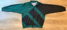 Vintage 1990s Adidas BIG LOGO Windbreaker Jacket Size XL Green  Black Colorway