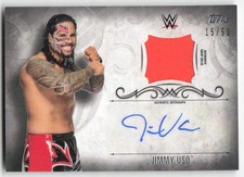 2016 Topps WWE Undisputed Autographed Relic Silver /50 Jimmy Uso #UAR-JIU