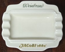 Aschenbecher, Jacobi 1880, Weinbrand, vintage Keramik, (Thomas, Marktredwitz)