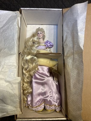 Rapunzel Franklin Mint Heirloom Doll Porcelain Doll 19'' 1988 Brand New 