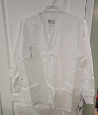 WonderWORK 800 Wonderwink Unisex Snap Front Scrub Jacket Size 2XL White
