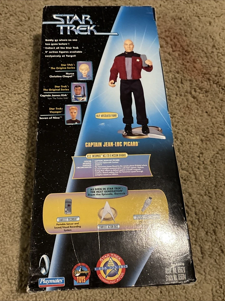CAPTAIN JEAN-LUC PICARD STAR TREK 9» ФИГУРКА TARGET ЭКСКЛЮЗИВ 1999! A148 - Изображение 4 из 4