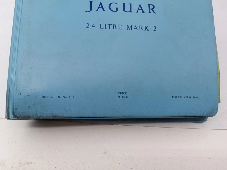 Manual de Taller Jaguar Mark 2 2.4 Lt Catálogo Repuesto Con Esplosi Original '64 - Imagen 2 de 4