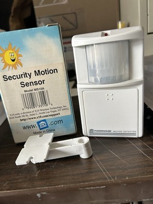 X-10 MS10A Wall Mounted Motion Detector Sensor White Security X10ri
