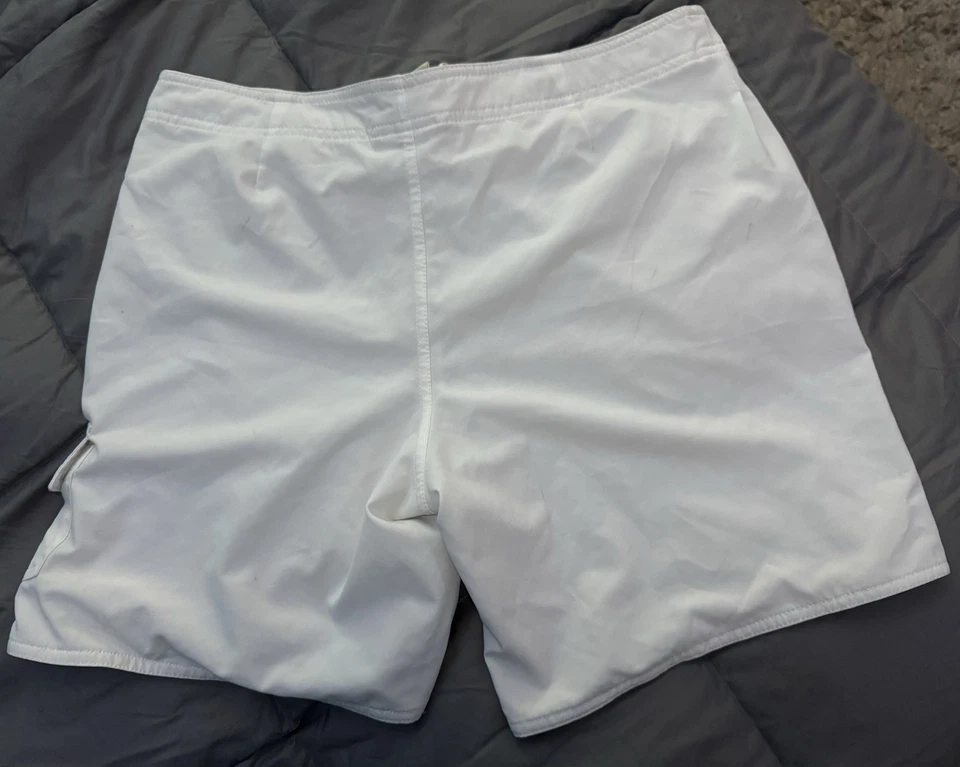 Bañador Panama Jack The Original Talla Mediana Blanco Board Shorts Forrado Foto 3 de 4