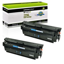 2PK CF361X Cyan Toner Cartridge for HP Color 508X LaserJet M552dn M553n M553dh
