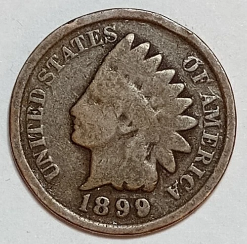 Indian Head Penny Lot of "1" VERY NICE 1899 GOOD OR BETTER°$ FREE SHIPPING $#930