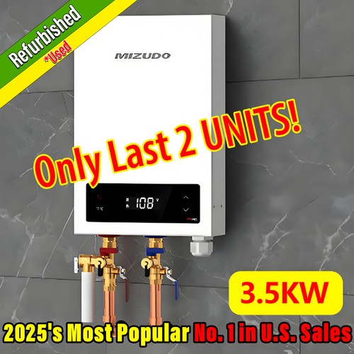 3500W Tankless Water Heater Electric 120V On-Demand - Certified Refurbished!