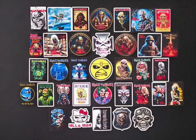 Iron Maiden Inspired Stickers Eddie The Head Decals Up The Irons Heavy Metal
