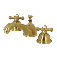 Kingston Heirloom KS3967AX - Bathroom Faucet - Two-Handle 3-Hole Brushed Brass