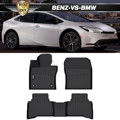 Fits 23-25 Toyota Prius Floor Mats All Weather 3D Molded Front Rear ...