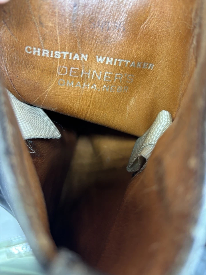 Dehner 靴子男式 12 码高皮革马术骑行美国制造小牛 12.5 英寸 — 第 3/4 张图片