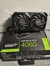 MSI NVIDIA GeForce RTX 4060 Ventus 2x Black 8g OC Gaming Grafikkarte Top Zustand