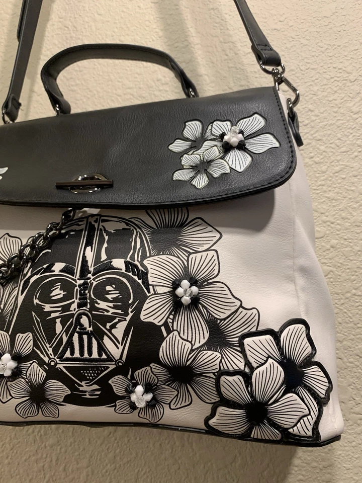 Our Universe Star Wars Darth Vadar Sketch Black And White Handbag - Image 4 of 4