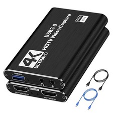 4K HDMI Capture Card for Streaming, USB 3.0 Video Capture Device, Full HD 108...