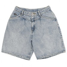 Vintage Lee High Waist Denim Shorts 90s Acid Wash Retro USA Mom Jeans 16