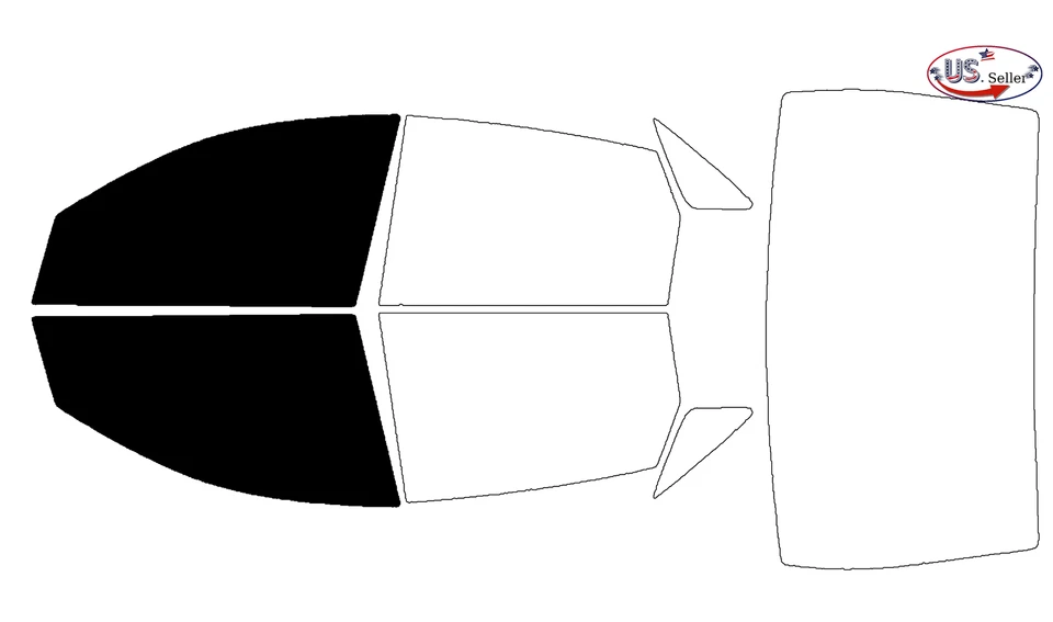 Kit de película de tinte de ventana de 2 capas precortada personalizada computarizada para Ford Focus Sedán 00-07 Foto 2 de 4