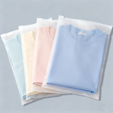 12 X 15 Inch Clothes Packaging Bags for Shipping, 50 Pcs Plastic Frosted Zipper