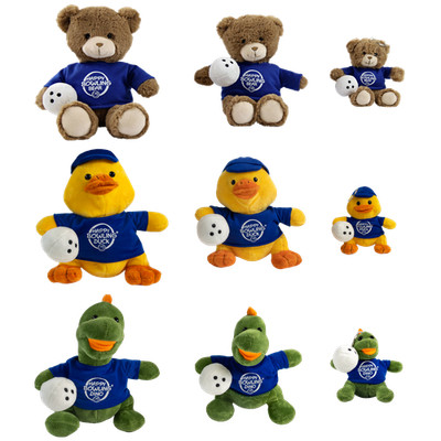 Happy Bowling Plush Bear, Duck oder Dino Plüsch Maskottchen