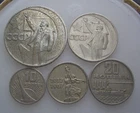 Russia USSR set of circulated coins 1967 50 ann. of 1917 revolution