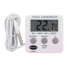 Refrigerator Thermometer Digital - Fridge and Freezer Alarm Alert When