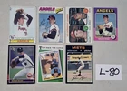 #1970s-80s TOPPS NOLAN RYAN BASEBALL CARD LOT w 7 CARDS HOF PLAYER #L-80