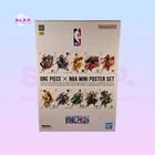 One Piece X NBA Mini Poster Set 10 Posters Bandai Japan 2026 Original Packaging Sealed