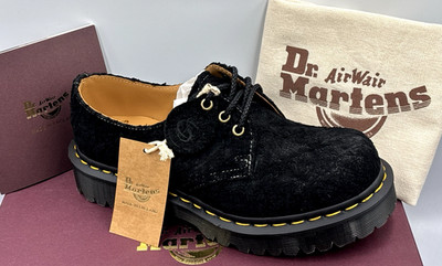 Dr Martens Black 1461 BEX MADE IN ENGLAND EMBOSS SUEDE OXFORD SHOES UK 6 EU 39