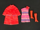 Vintage 1960's BARBIE Fashion Shiner #1691 COAT, DRESS & Boots