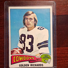Topps 1975 Topps Golden Richards #464 Dallas Cowboys Rookie Base Card. rookie card picture