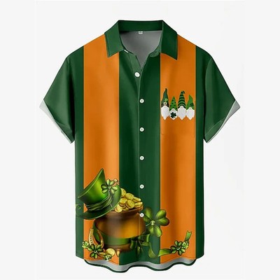 Green Irish Parade Hawaiian Shirt Lucky St Patrick's Day Festive Party