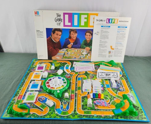 Vintage 1991 Game of Life by Milton Bradley Complete