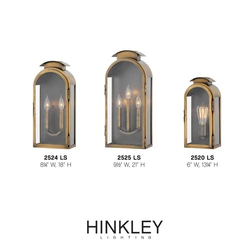 Hinkley Rowley 21"H Light Antique Brass Outdoor Wall Light - Picture 9 of 9