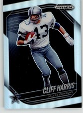 Cliff Harris 2025 Panini Prizm Black Prizms Silver 36 Dallas Cowboys