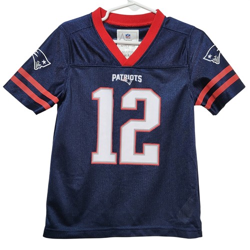 NFL Team Apparel New England Patriots Tom Brady 12 Jersey Toddler 5T Navy Blue