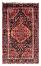 4'4" x 7'2" Vintage Hand Knotted Area Rug Traditional Oriental Wool Carpet