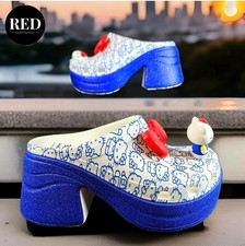 Crocs x Hello Kitty 50th Anniversary Blue Glitter Siren Clog - Women's Size 9