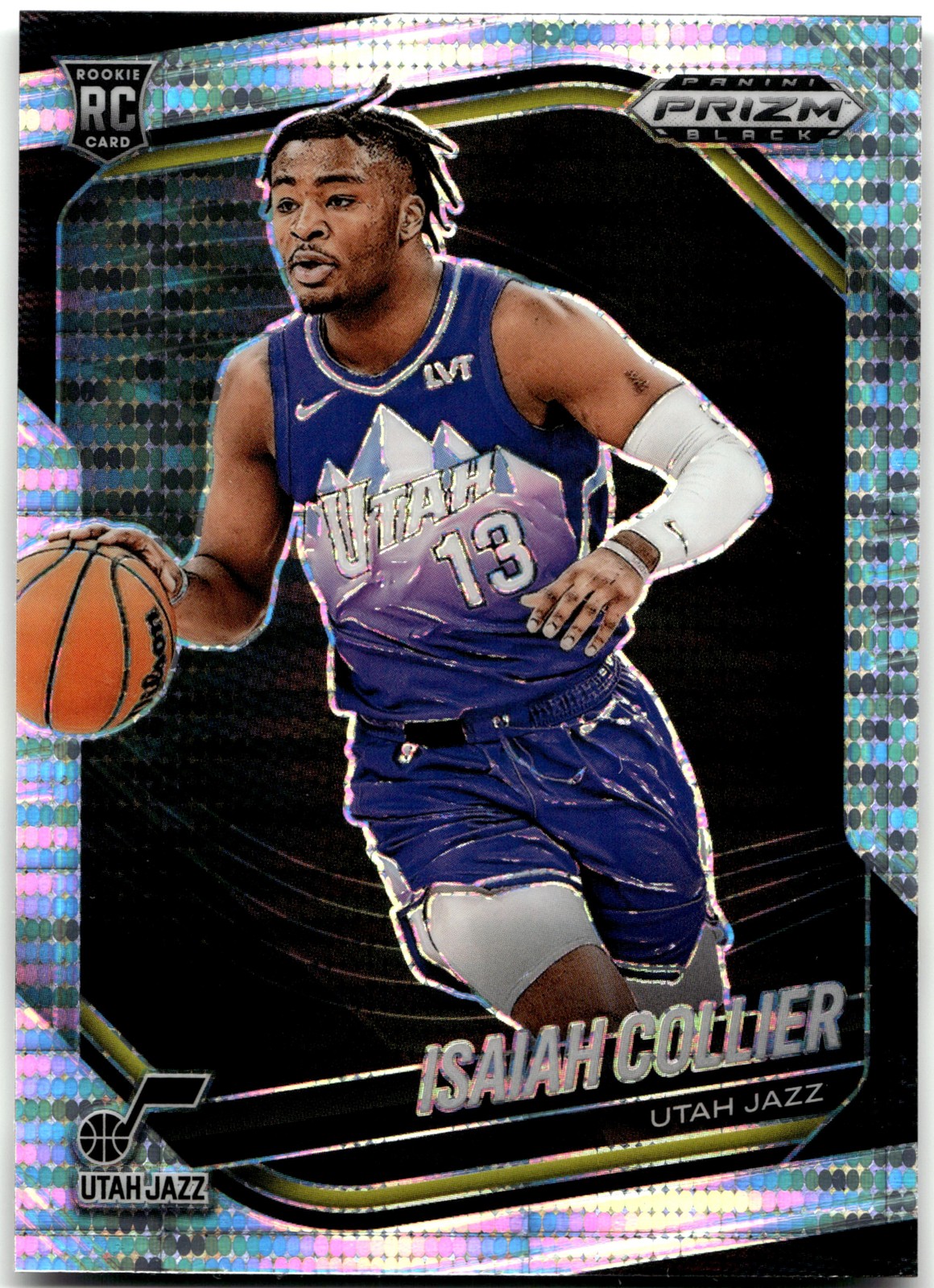 2024-25 Panini Prizm Black #32 Isaiah Collier Pulsar