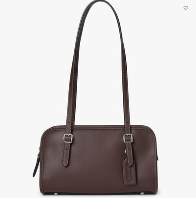 ORIG PKG Coach ORIGINALS 90's Design MAPLE GLOVETANED LEATHER SWING ZIP BAG $395