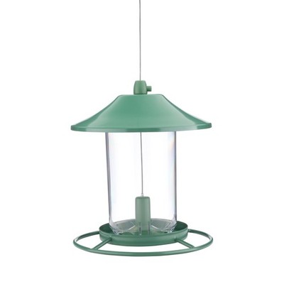 Perky-Pet Green Panorama Wild Bird Feeder - 2 lb ,Hopper Feeders,NEW
