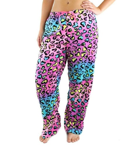 Womens Pajama Pant Plush Ultra-Soft Fleece Printed Casual Lounge Sleep Bottoms - Picture 30 of 35