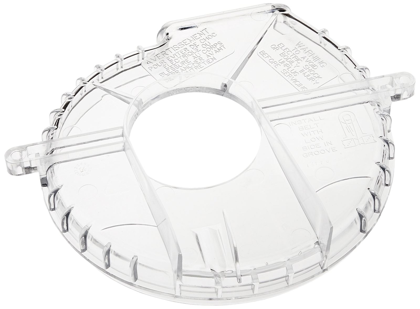 Sanitaire Plastic Fan Chamber Cover, Clear
