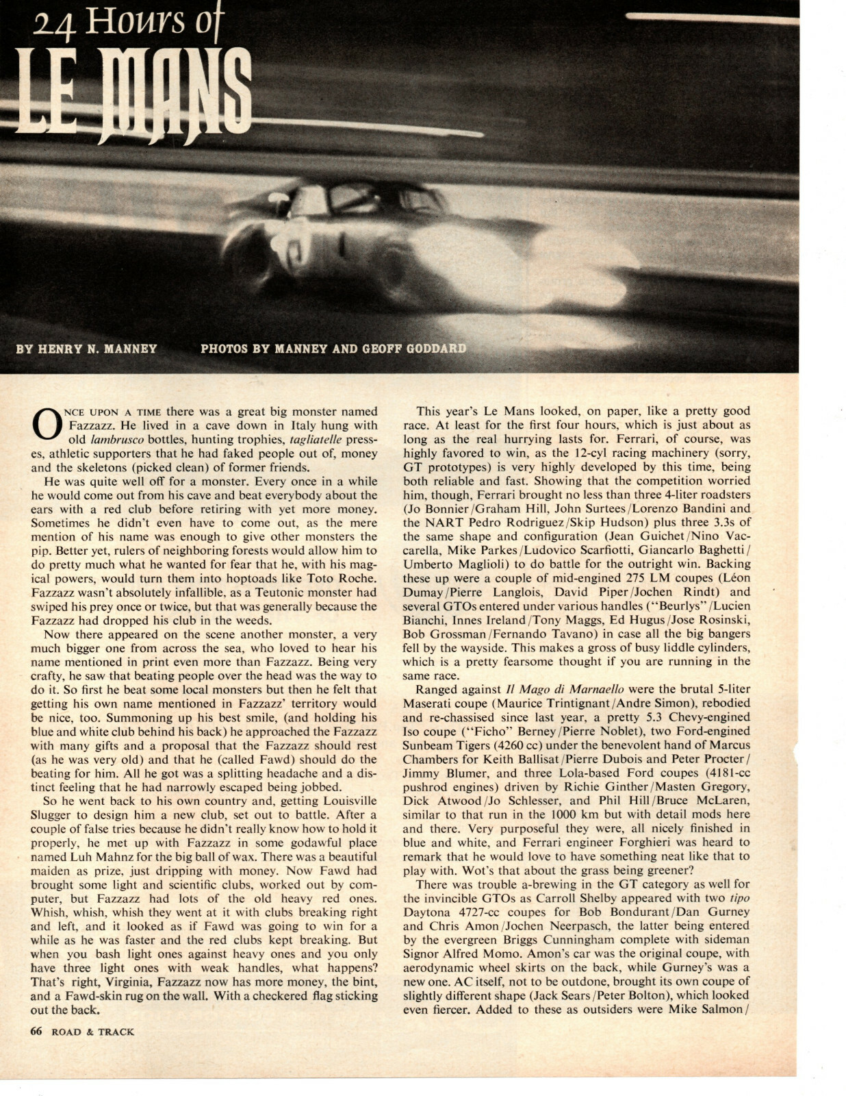 1964 24 HOURS OF LE MANS / FORD GT40 / COBRA DAYTONA ~ ORIG 7-PAGE ARTICLE / AD