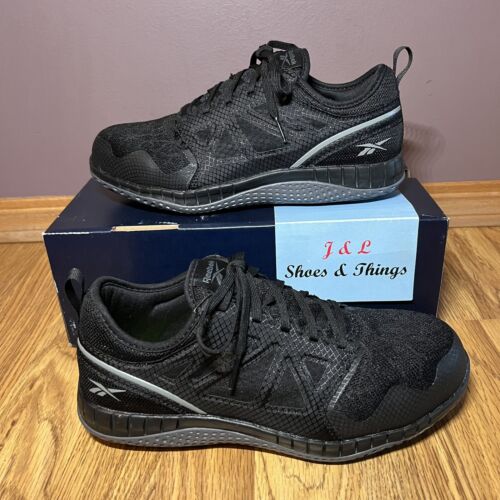 Reebok Zprint Work Unisex Athletic Shoes Black Gray RB251/4251 W 8.5M Mens 6.5M